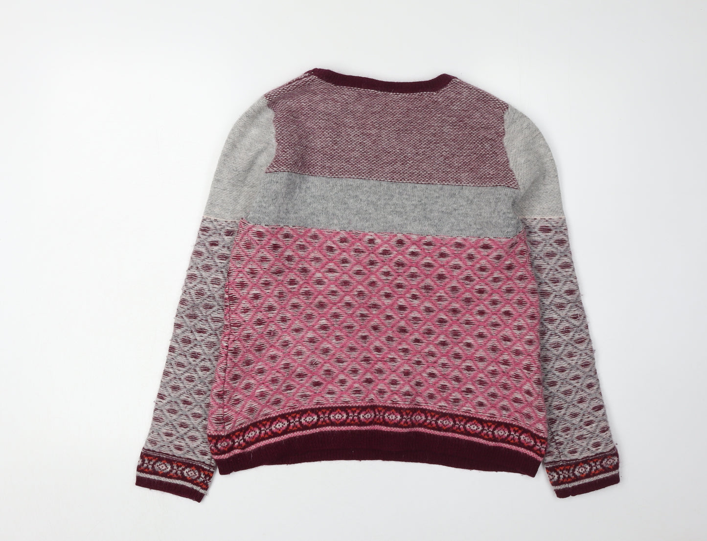 White Stuff Women's Multicoloured Pullover Jumper Size 12