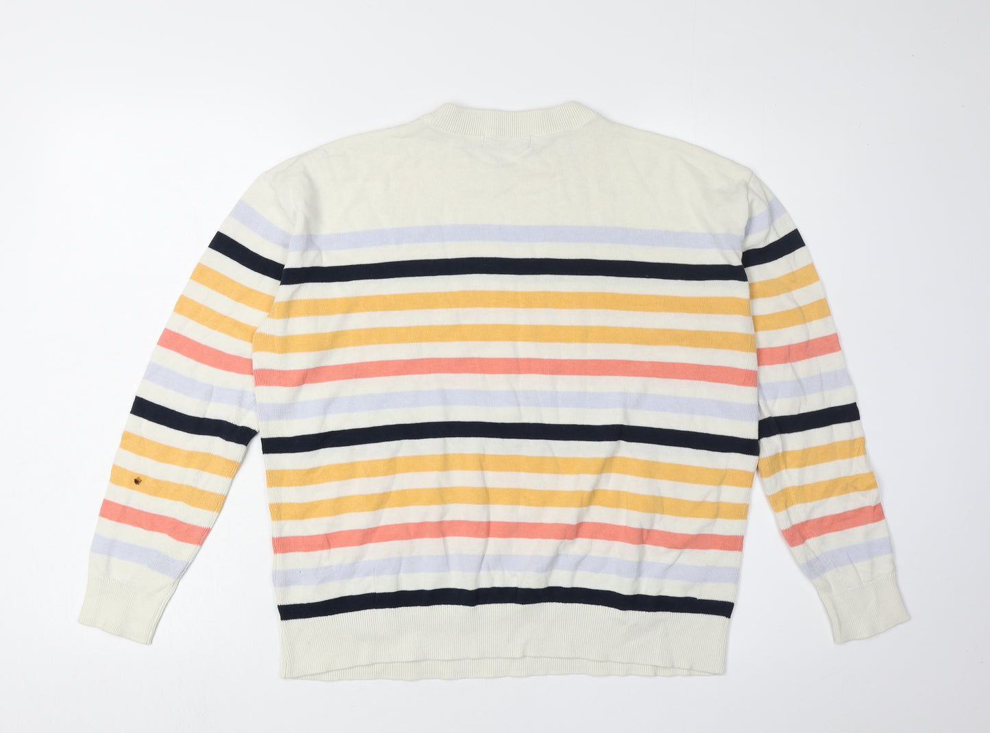 Marks and Spencer Women's Multicoloured Striped Jumper M