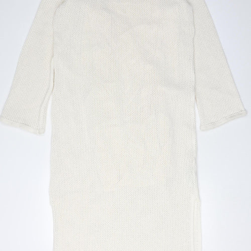 Marks and Spencer Women's Ivory Midi Jumper Dress M
