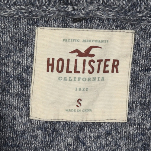Hollister Men's Grey Cardigan, Size S, V-Neck, Buttons