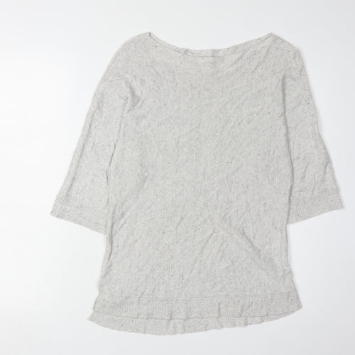 Monsoon Women's Grey Knit Pullover Jumper Size S