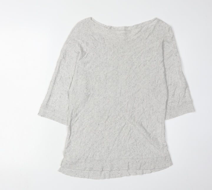 Monsoon Women's Grey Knit Pullover Jumper Size S