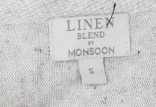 Monsoon Women's Grey Knit Pullover Jumper Size S