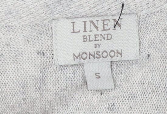 Monsoon Women's Grey Knit Pullover Jumper Size S