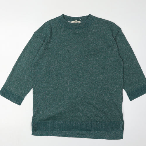 White Stuff Women's Green Crew Neck Jumper, Size 10