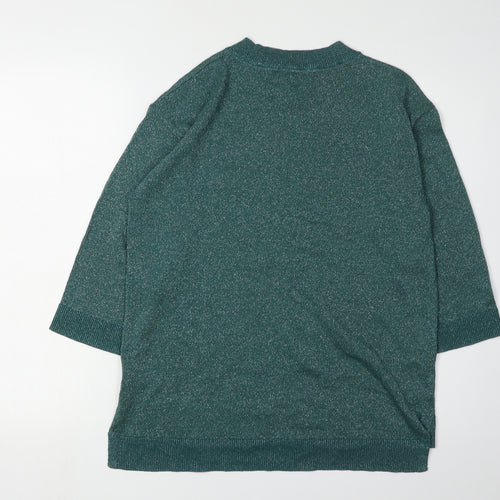 White Stuff Women's Green Crew Neck Jumper, Size 10
