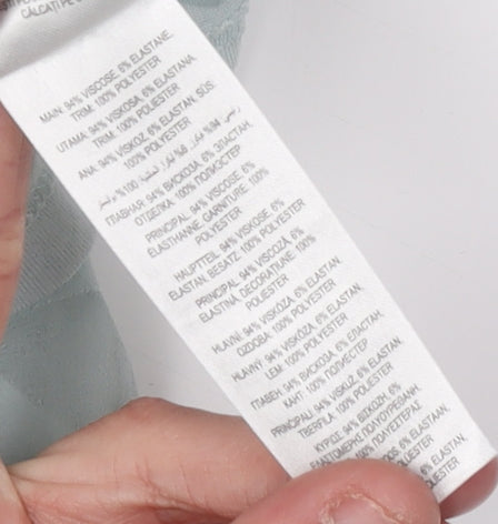 J by Jasper Conran Women's Blue Blouse, Size 16, Short Sleeve