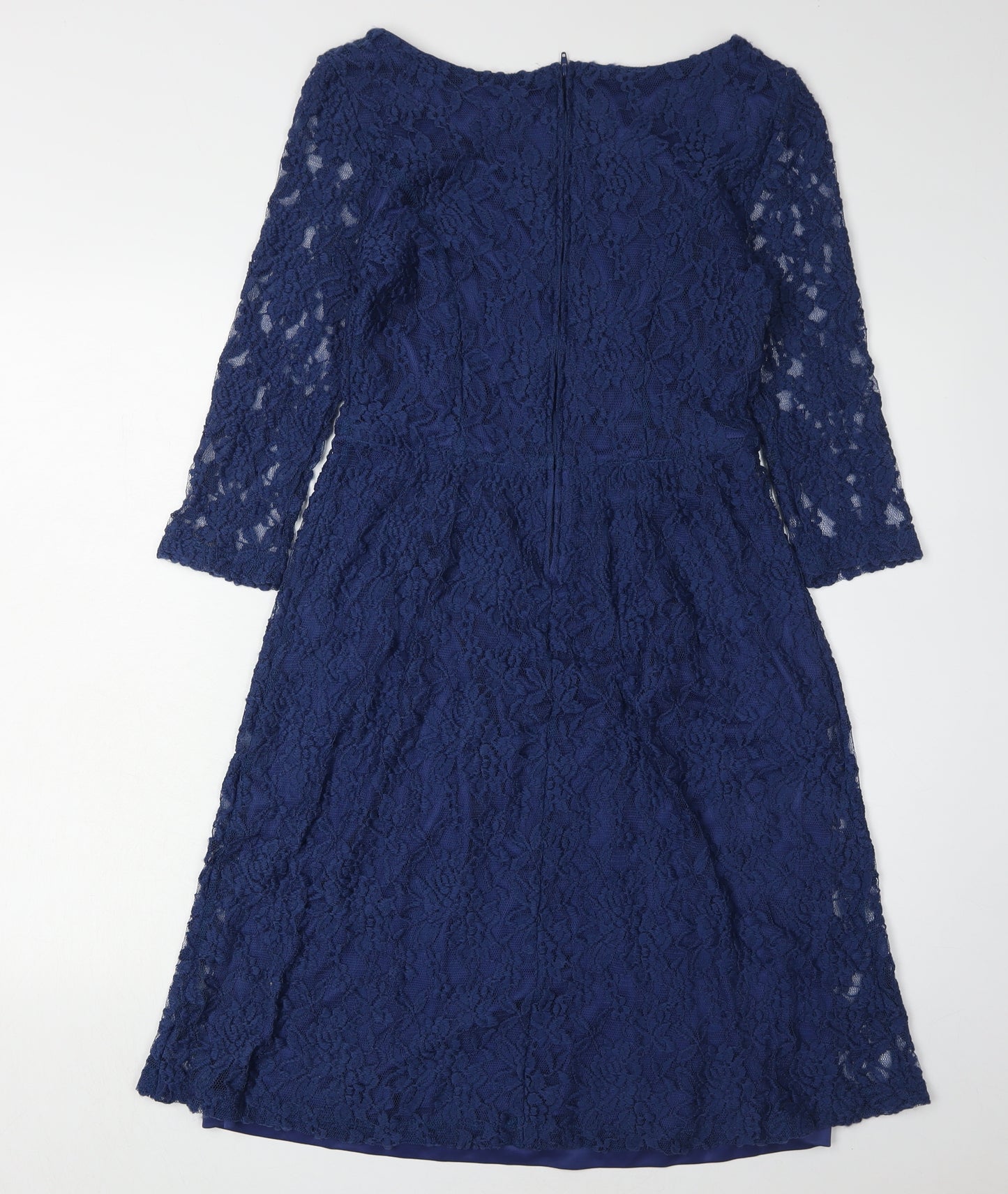 TIANA B. Women's Blue Lace A-Line Dress UK 10