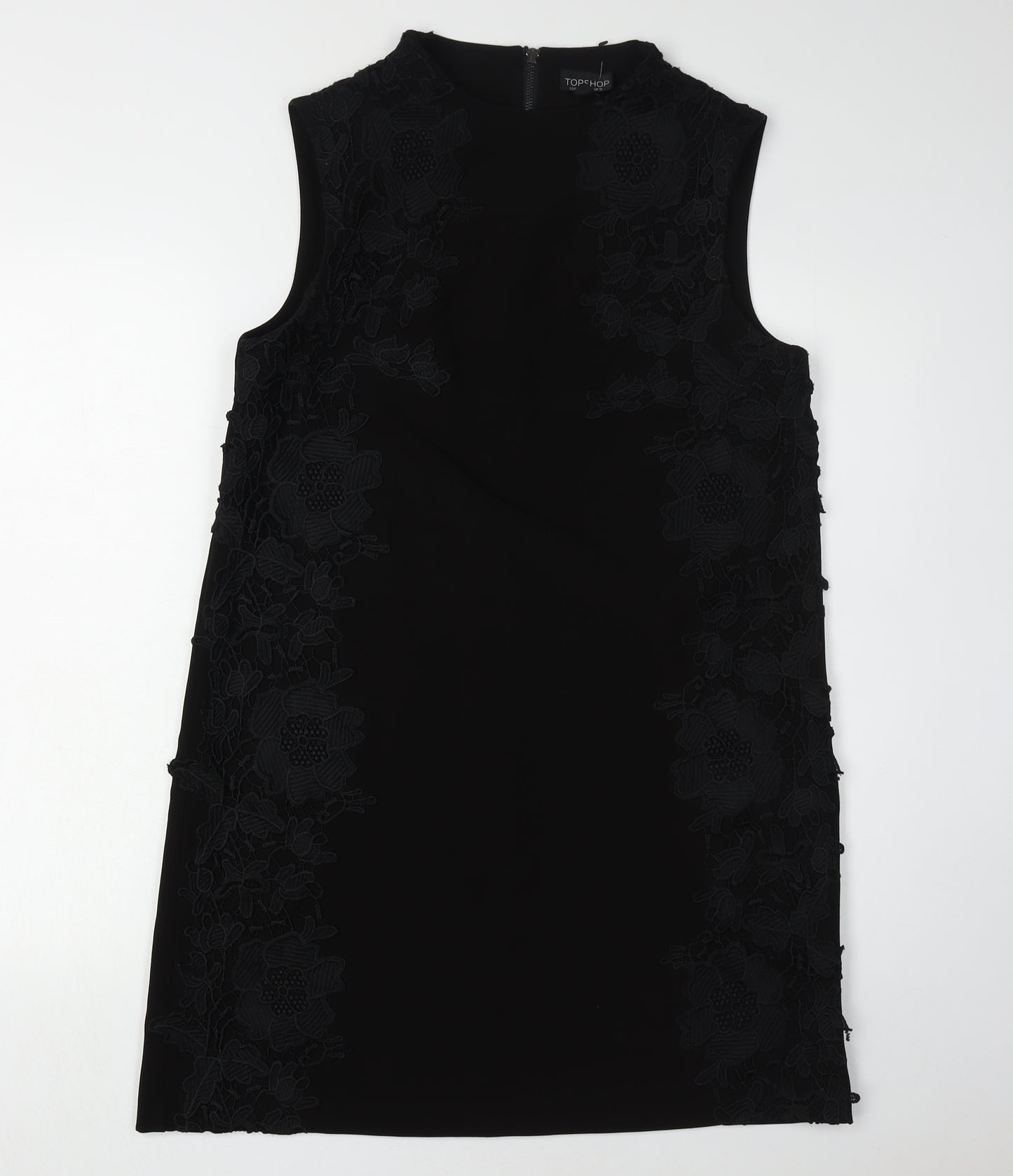 Topshop Women's Black Sleeveless Dress Size 12