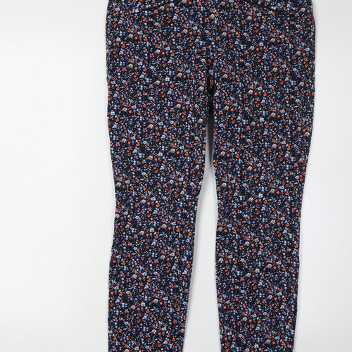 Gap Women's Multicoloured Floral Slim Trousers Size 6