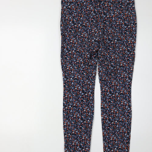 Gap Women's Multicoloured Floral Slim Trousers Size 6
