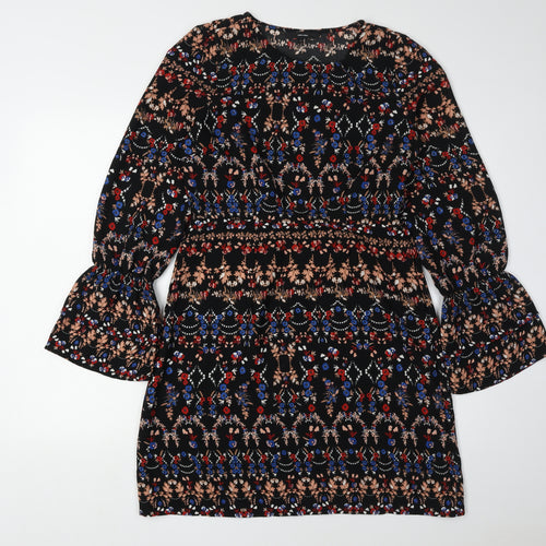 Vero Moda Women's Multicoloured Bell Sleeve Dress M