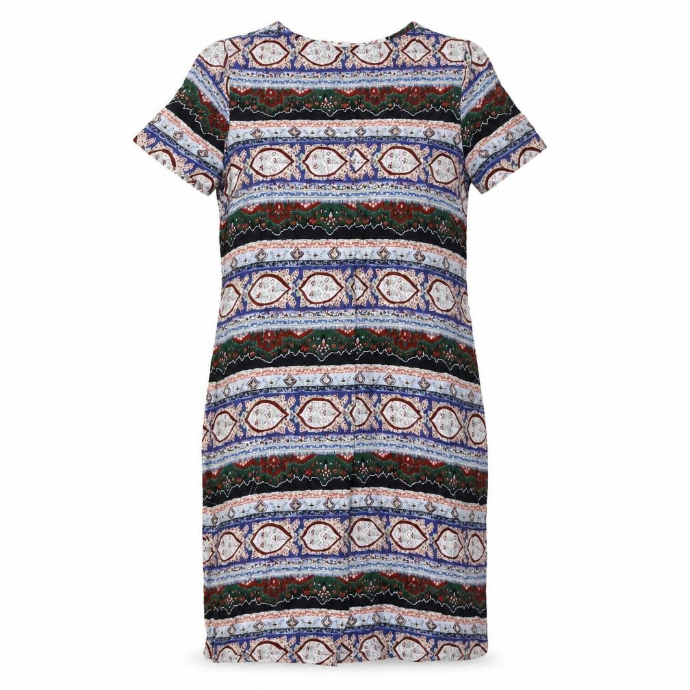 FatFace Women's Multicoloured Geometric Shift Dress