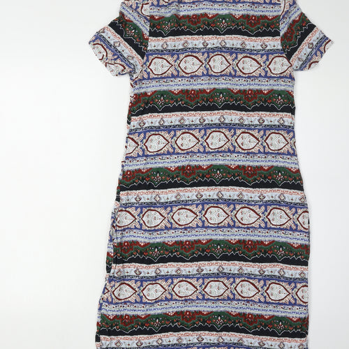 Fat Face Women's Multicoloured Geometric Shift Dress