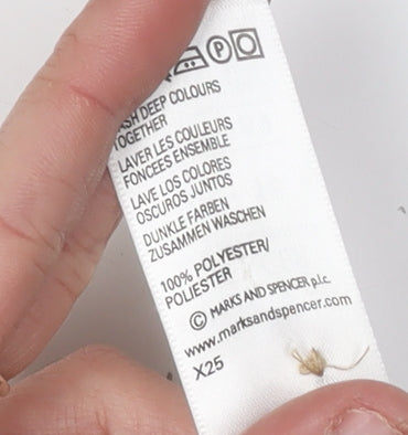 Marks and Spencer Women Beige Blouse UK 16 Long Sleeve