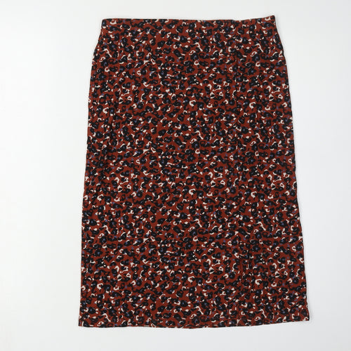 Next Women's Multicoloured Animal Print Skirt Size 8