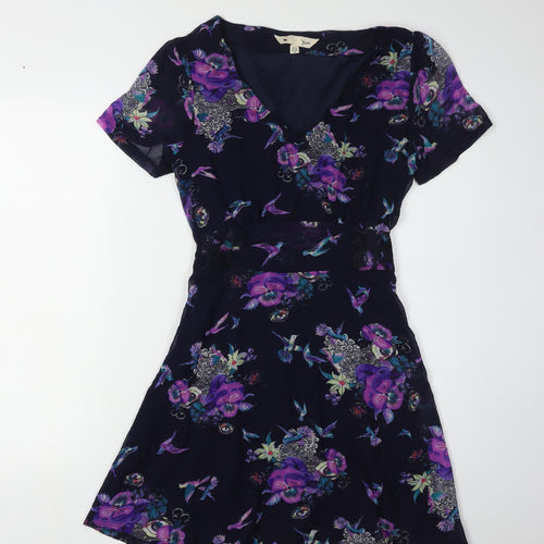 Yumi Women's Multicoloured Floral A-Line Dress, Size 12