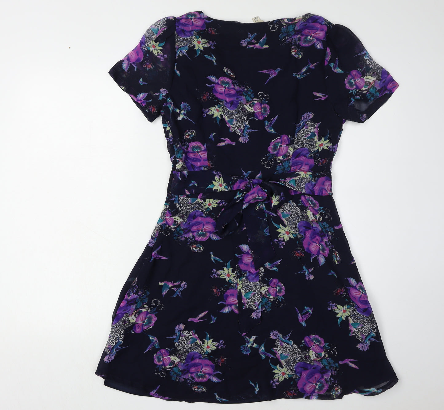 Yumi Women's Multicoloured Floral A-Line Dress, Size 12