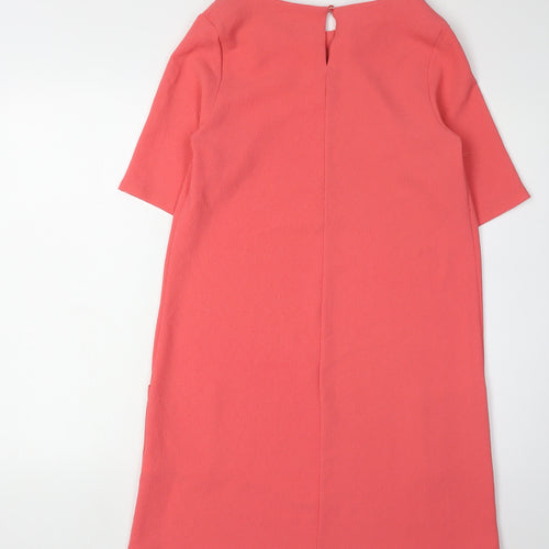 New Look Pink Women's Shift Dress - Size 10