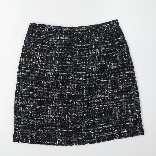 Warehouse Women's Black Tweed Skirt Size 10