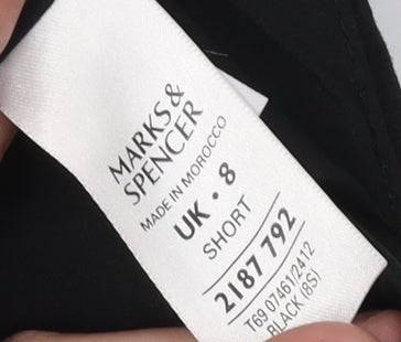 Marks and Spencer Women's Black Pencil Skirt Size 8