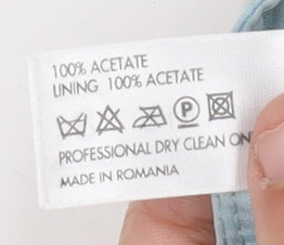 Debenhams Women’s Blue Long Pencil Skirt, Size 8