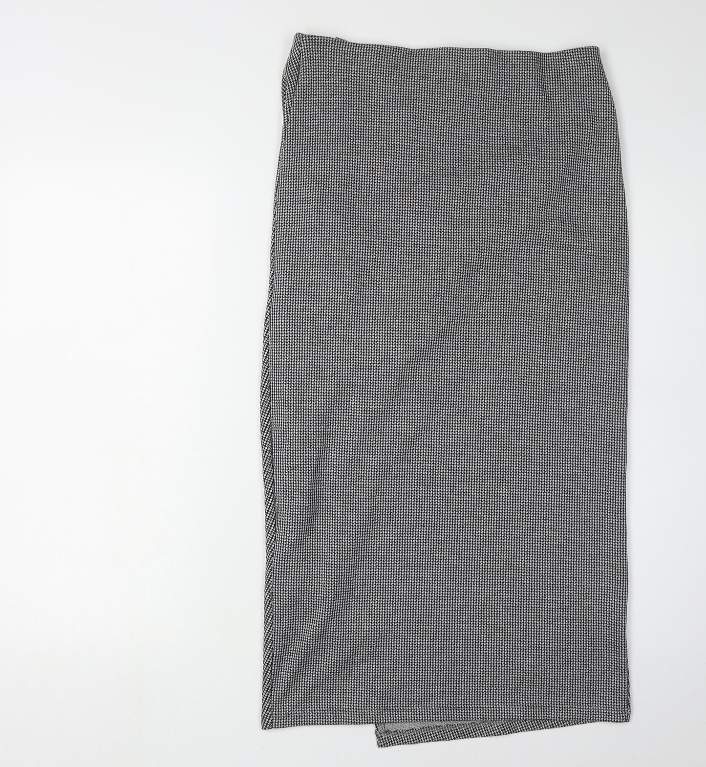 River Island Women's Black Check Pencil Skirt, UK 12