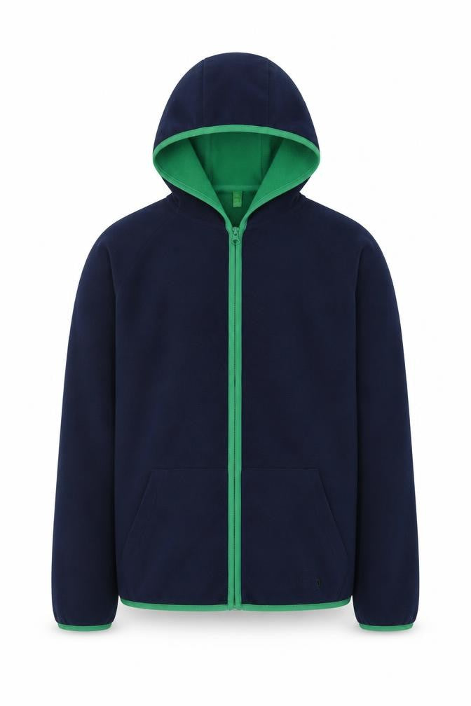 United Colors of Benetton Boys Blue Full Zip Hoodie 2XL