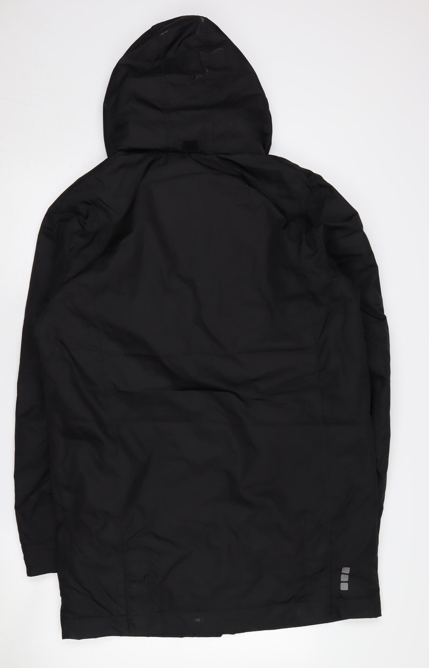 Elevate Men's Black Hooded Parka Jacket S