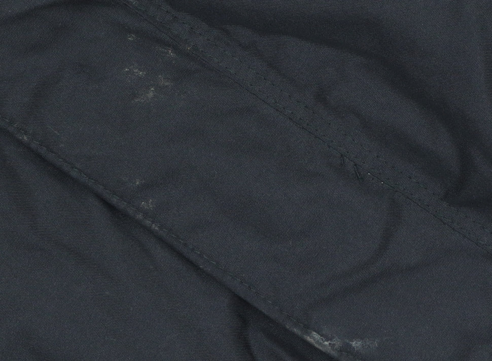 Elevate Men's Black Hooded Parka Jacket S