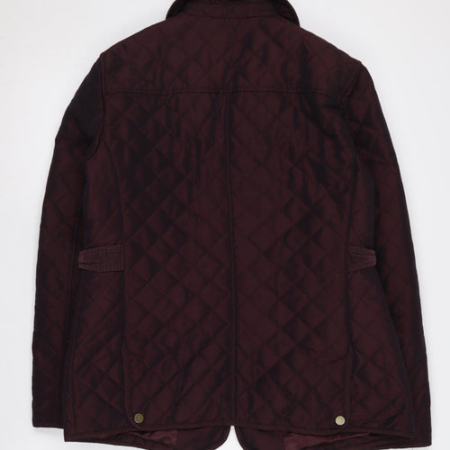 CC Women's Brown Quilted Jacket, Size 12