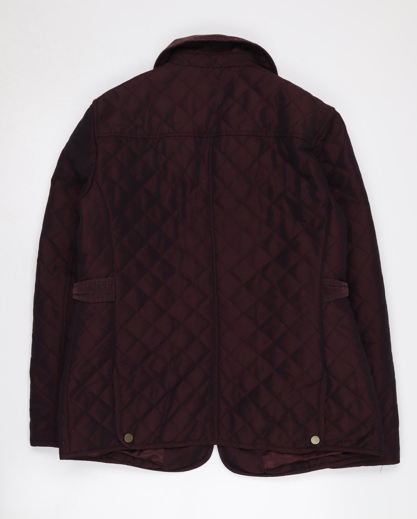 CC Women's Brown Quilted Jacket, Size 12