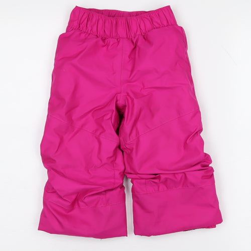 Decathlon Girls Pink Snow Pants, Size 3 Years - Waterproof