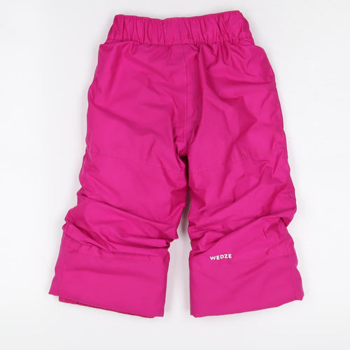 Decathlon Girls Pink Snow Pants, Size 3 Years - Waterproof