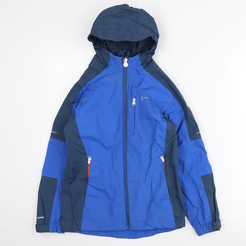 Regatta Boys Blue Parka Jacket 10 Years Hooded Waterproof