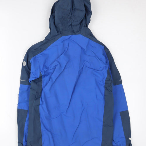 Regatta Boys Blue Parka Jacket 10 Years Hooded Waterproof