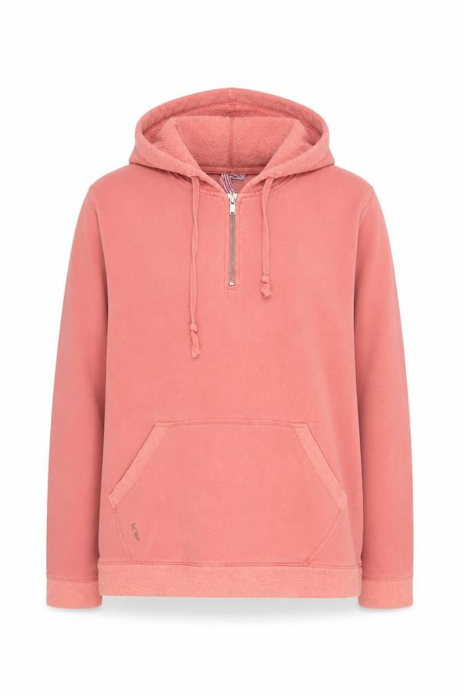 FatFace Women's Pink Cotton Hoodie, Size 12, Relaxed Fit