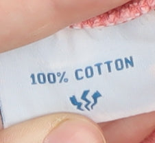 Fat Face Women's Pink Cotton Hoodie, Size 12, Relaxed Fit