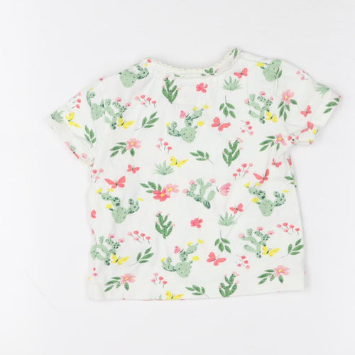 Mantaray Unisex Baby Floral T-Shirt, Multicoloured, 6-9 Months