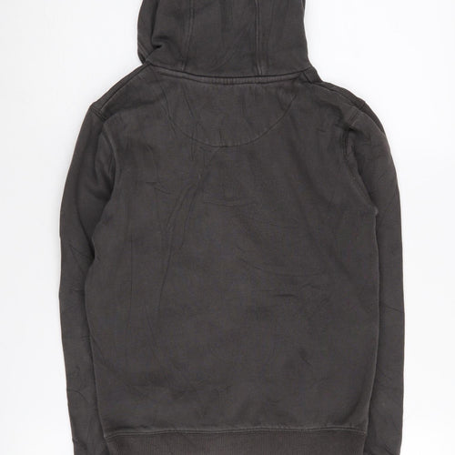 Farah Jeans Boys Black Pullover Hoodie, Size 10-11Y