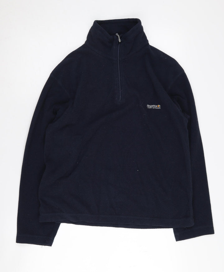 Regatta Men's Black Fleece 1/2 Zip Jumper, S