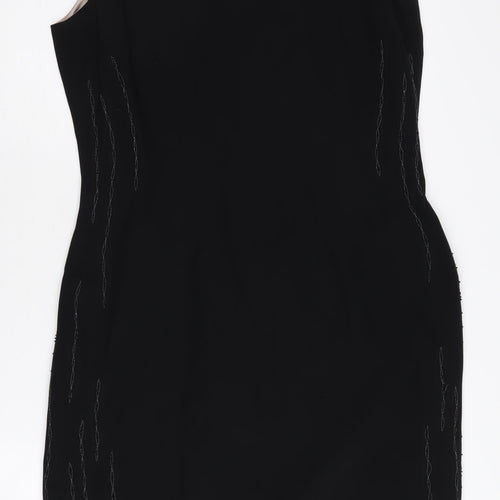 Austin Reed Women's Black Silk Sheath Dress, Size 14
