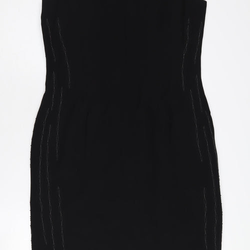 Austin Reed Women's Black Silk Sheath Dress, Size 14