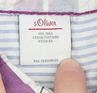 s.Oliver Boys Multicoloured Plaid Button-Up Shirt 4-5 Years