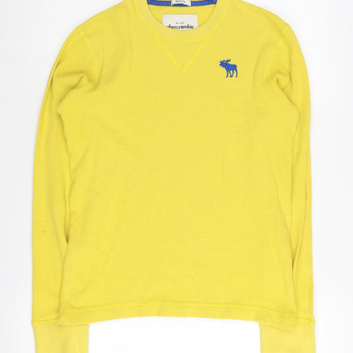 Abercrombie Boys Yellow Cotton Pullover XL