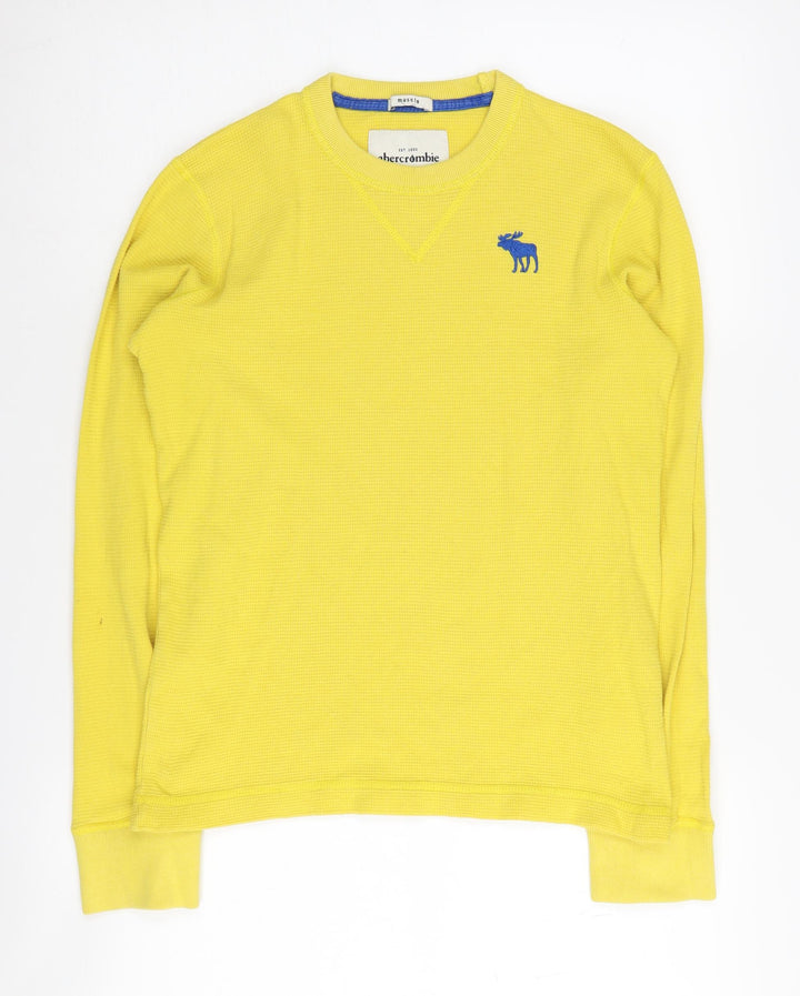 Abercrombie Boys Yellow Cotton Pullover XL