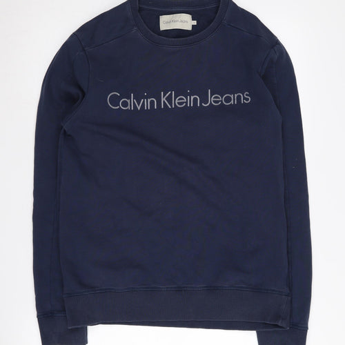 Calvin Klein Jeans Men's Blue Pullover Sweatshirt M