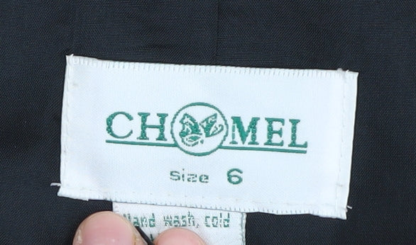 CHOMEL Women’s Brown Check Blazer Size 6