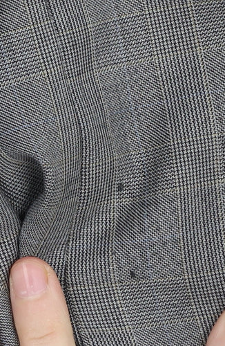 H&M Men's Grey Blazer Size 42 Check Pattern