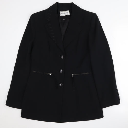 Saint-Honore Women's Black Suit Jacket Size 10